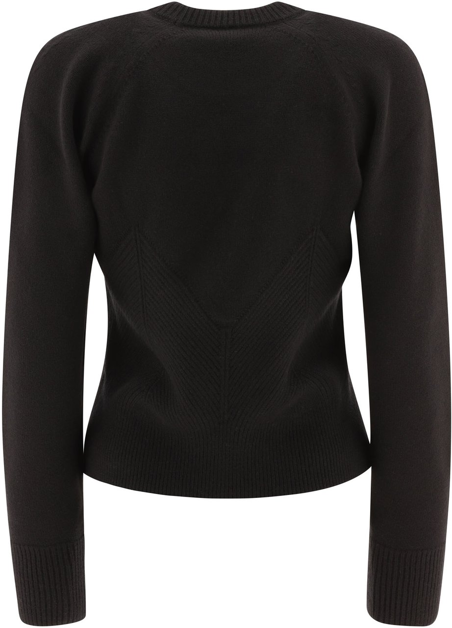 Alexander McQueen "Chevron Corset" sweater Zwart