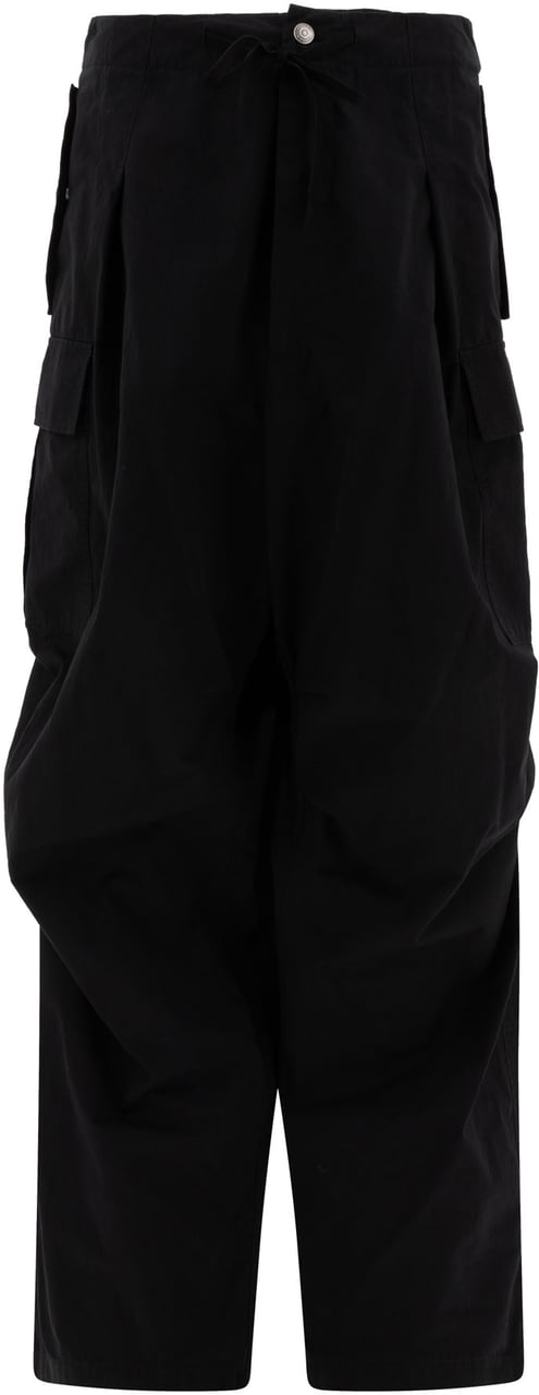 Alexander McQueen Pleated cargo trousers Zwart