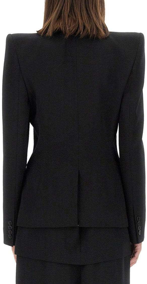 Alexander McQueen Wool Jacket Zwart