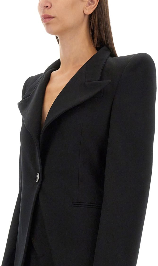 Alexander McQueen Wool Jacket Zwart