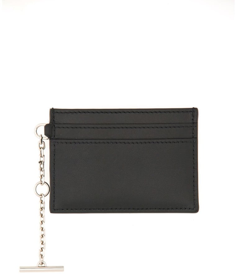 Alexander McQueen Card Holder "Sling" Zwart