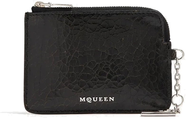 Alexander McQueen Alexander McQueen Sling Pip Coin Pouch Zwart