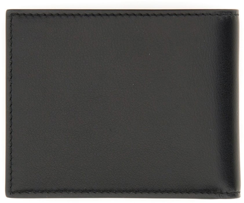 Alexander McQueen Wallet With Logo Zwart
