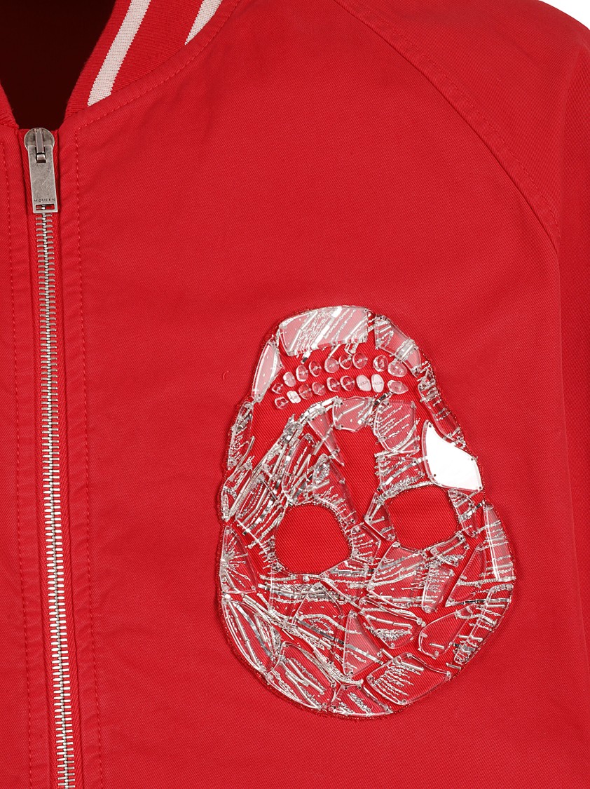 Alexander McQueen Classic Bomber Jacket Rood