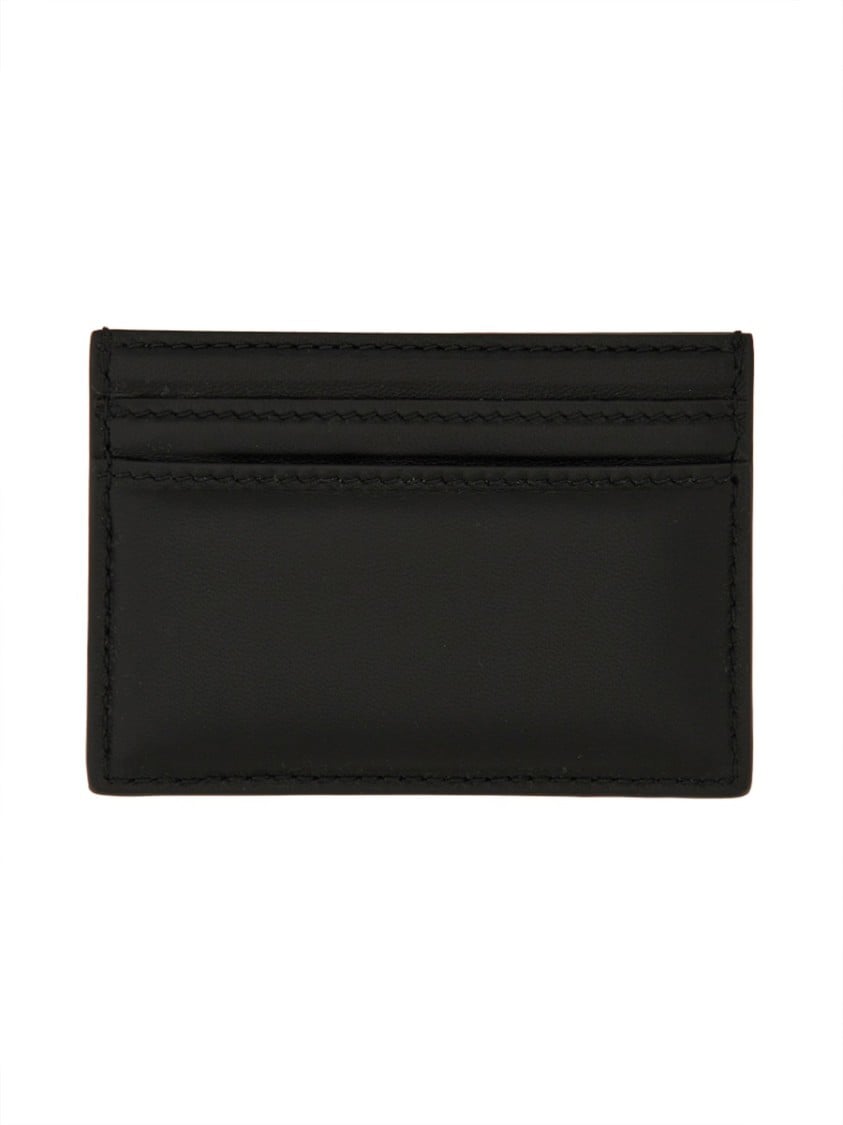 Alexander McQueen Leather Card Holder Zwart