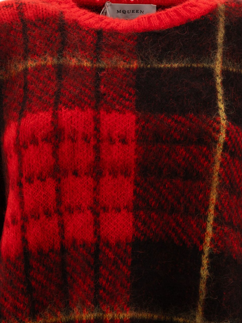 Alexander McQueen "Tartan Distressed" sweater Rood