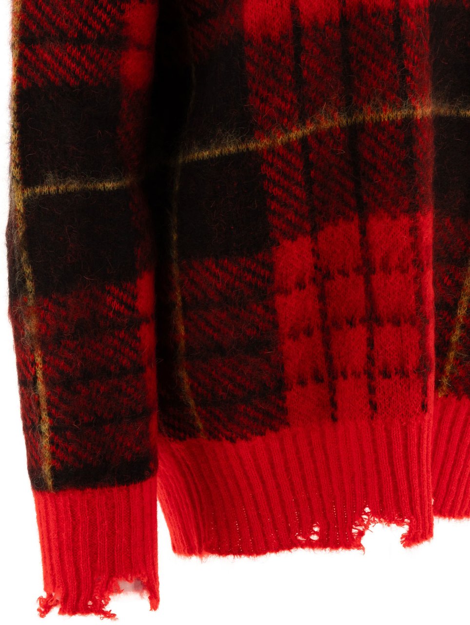 Alexander McQueen "Tartan Distressed" sweater Rood
