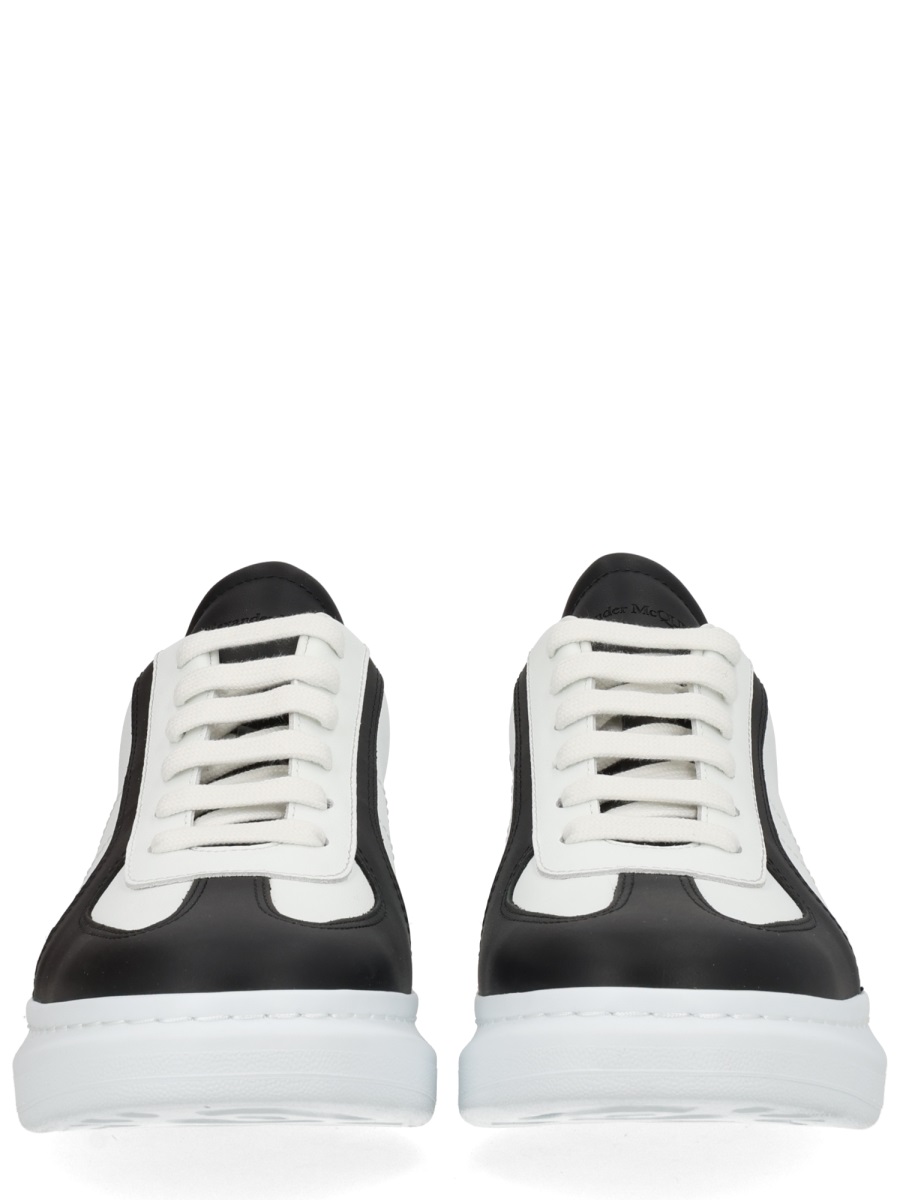 Alexander McQueen Oversized White Base Black Sneakers Wit
