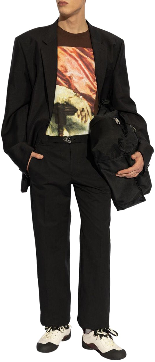 Alexander McQueen Trousers Black Zwart