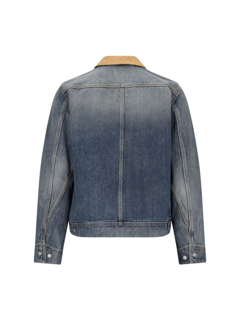 Alexander McQueen Denim Zip Jacket – Blue Blauw