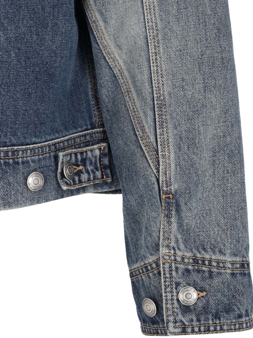 Alexander McQueen Denim Zip Jacket – Blue Blauw