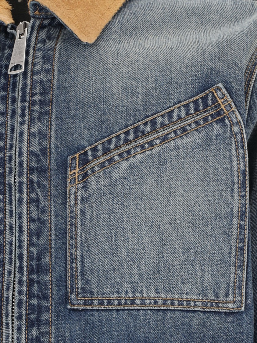 Alexander McQueen Denim Zip Jacket – Blue Blauw