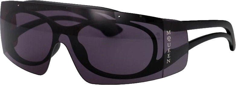 Alexander McQueen Oversized Black Acetate Sunglasses Grijs