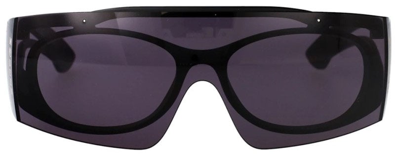 Alexander McQueen Oversized Black Acetate Sunglasses Grijs