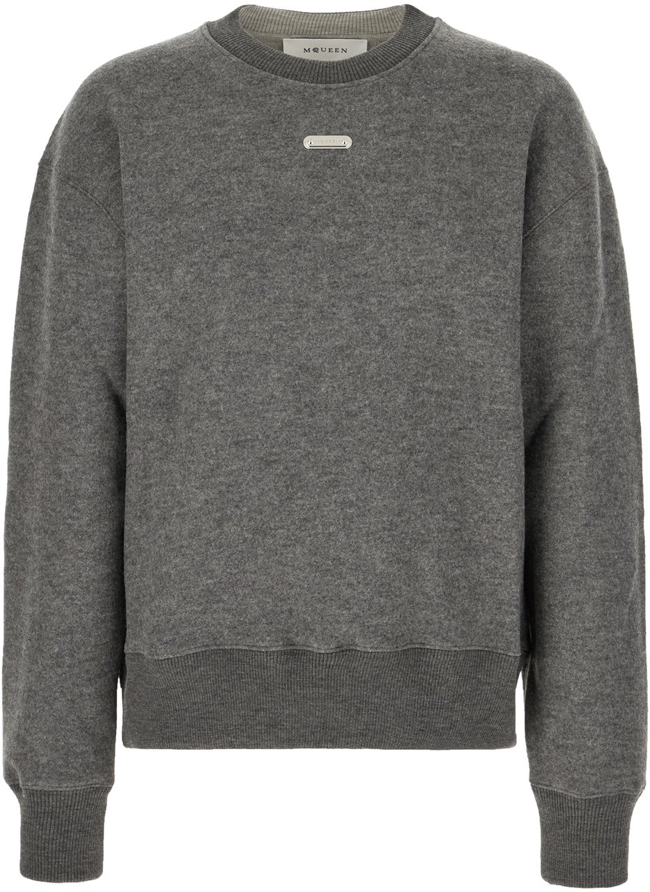 Alexander McQueen Alexander McQueen Grey wool blend sweater Grijs