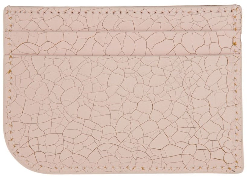 Alexander McQueen Leather Card Holder Roze