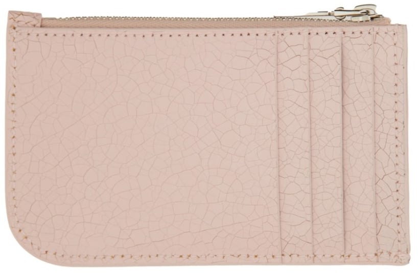 Alexander McQueen Card Holder With Logo Roze
