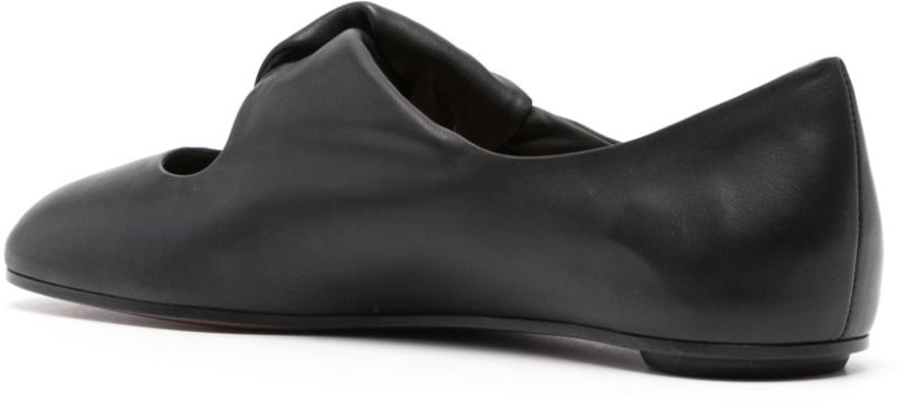 Alexander McQueen Twisted detail ballet flats Zwart