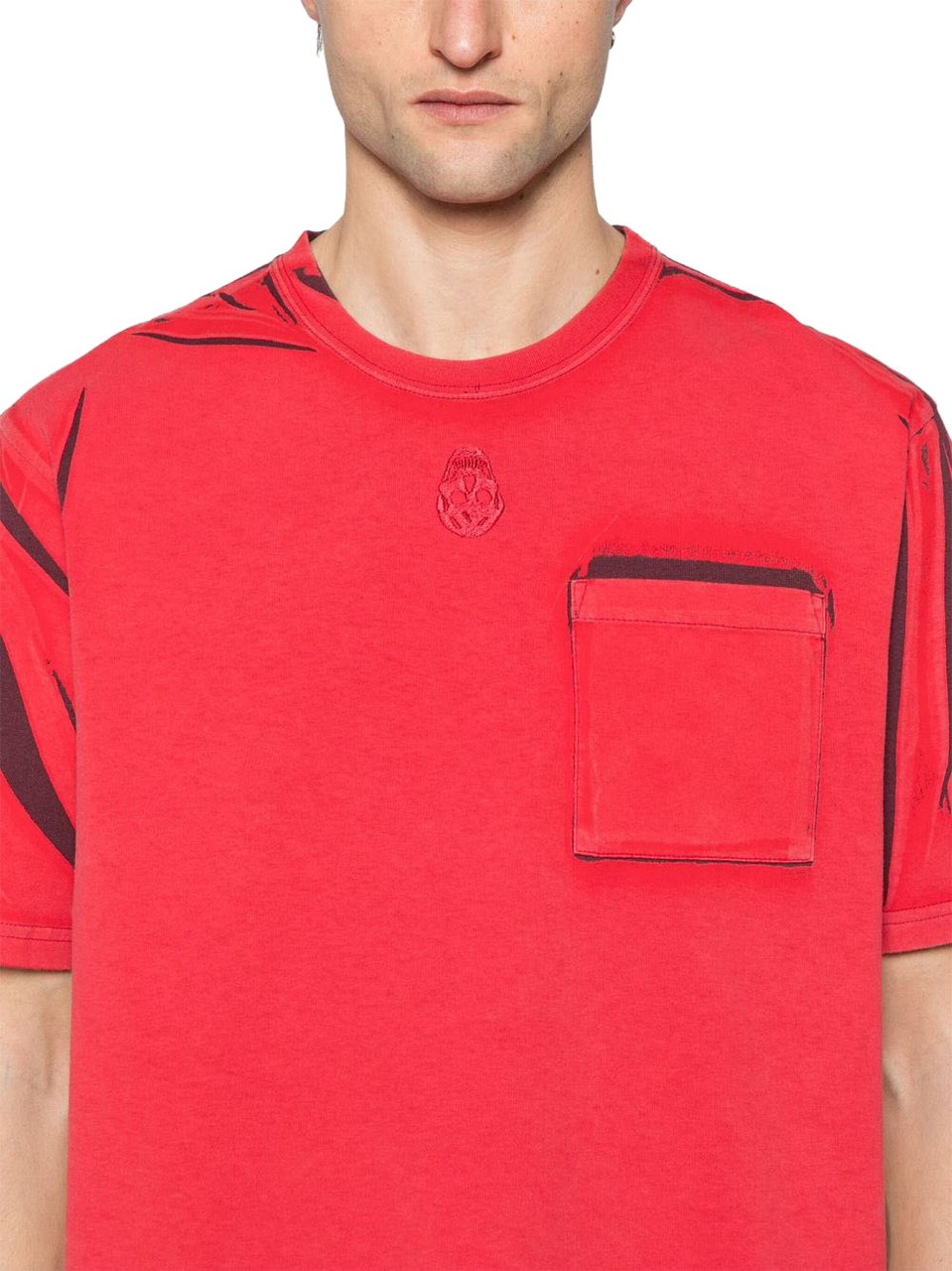 Alexander McQueen T-Shirts And Polos Bordeaux Rood