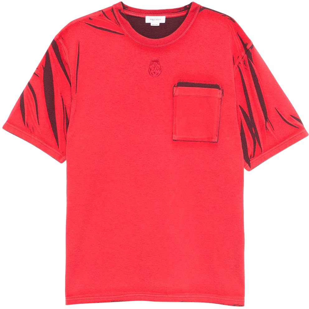Alexander McQueen T-Shirts And Polos Bordeaux Rood