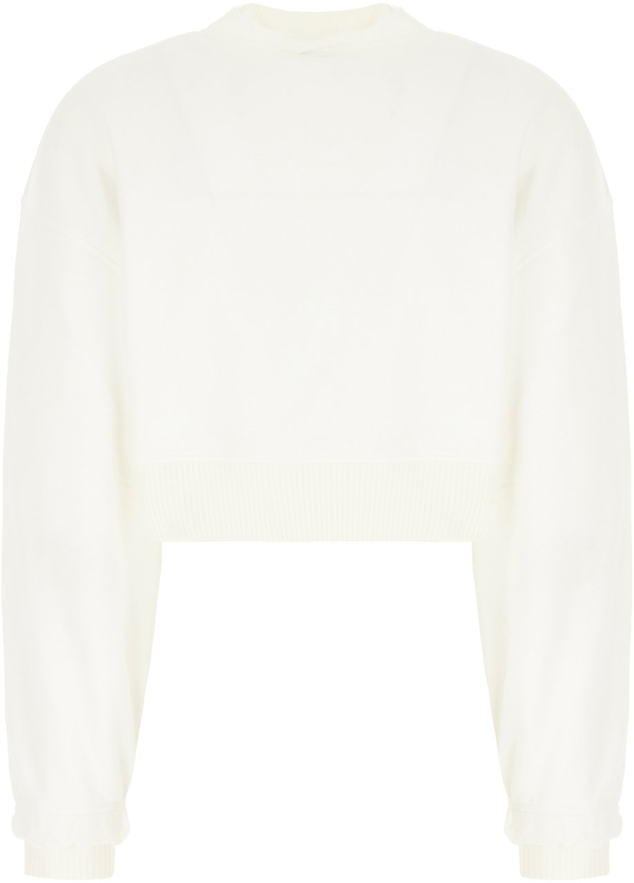 Alexander McQueen Alexander McQueen Ivory cotton sweatshirt Neutraal
