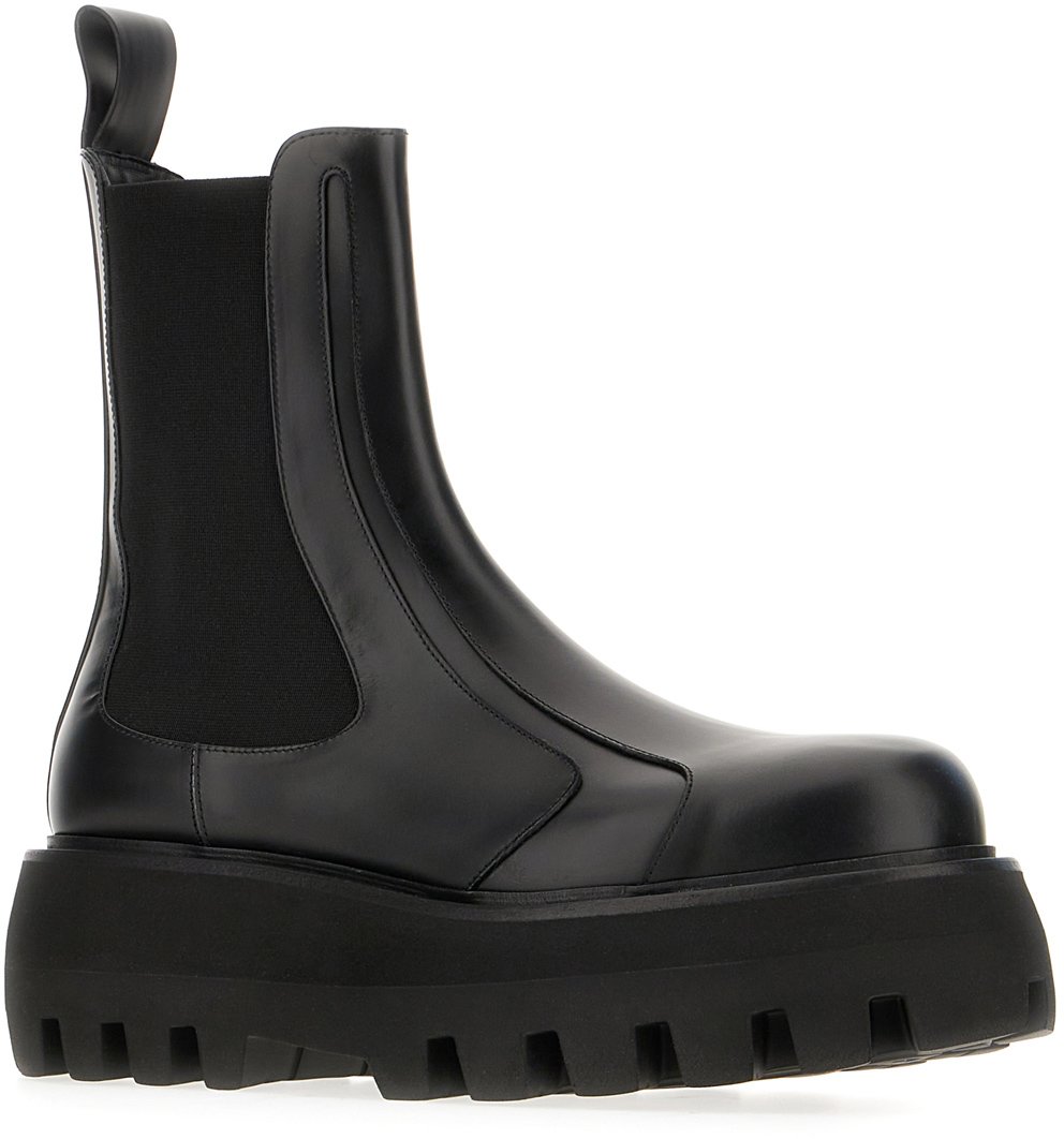 Alexander McQueen Alexander McQueen Black leather ankle boots Zwart