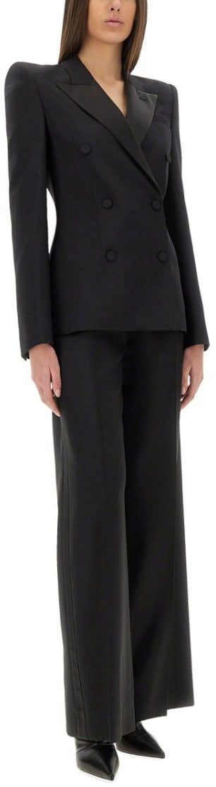Alexander McQueen Pants With Side Stripes Zwart