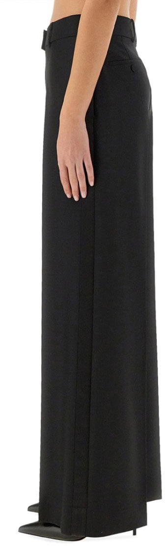 Alexander McQueen Pants With Side Stripes Zwart