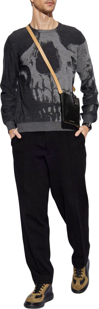 Alexander McQueen Sweaters Grey Donkergrijs