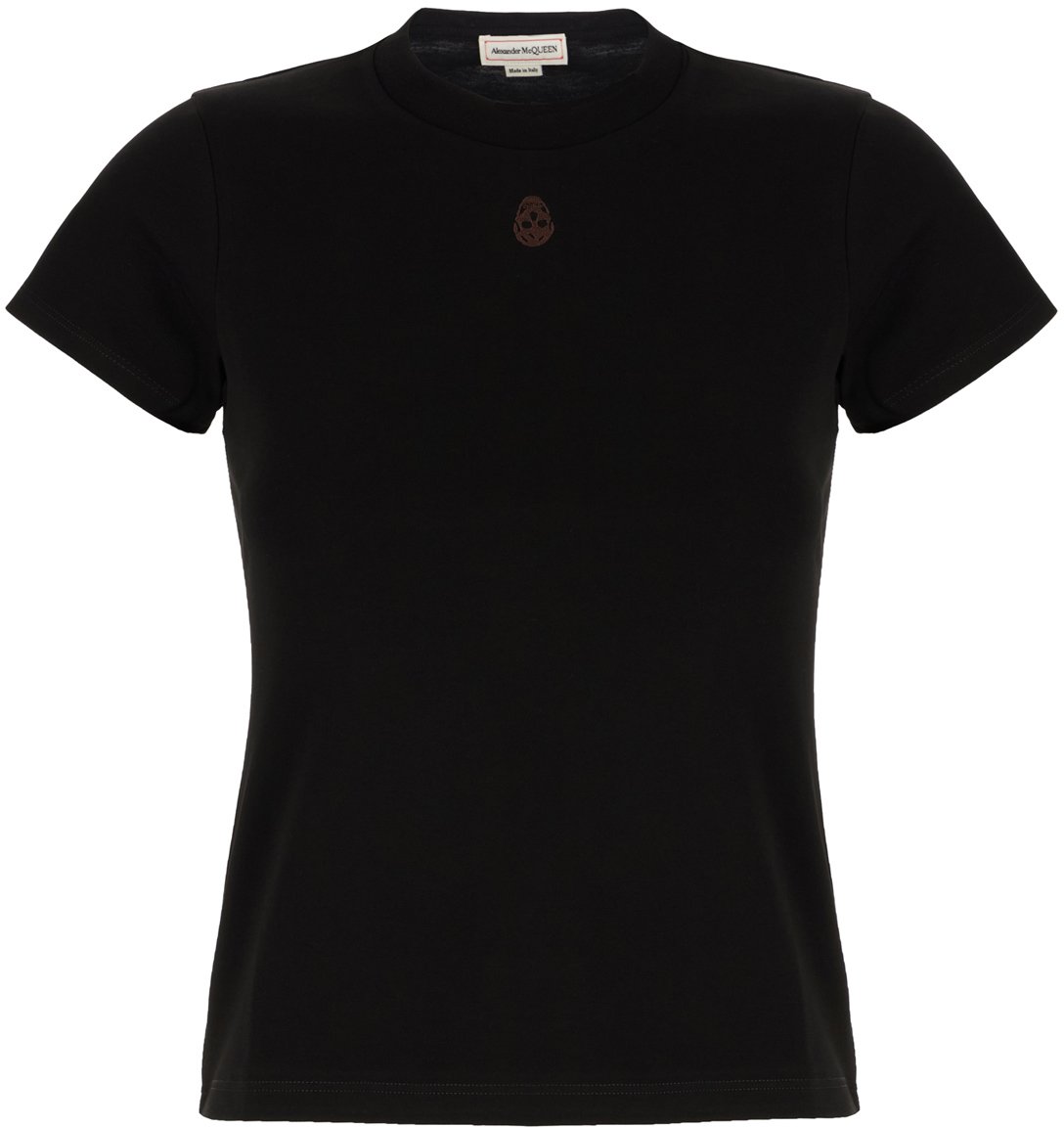 Alexander Mcqueen Black cotton t-shirt Zwart