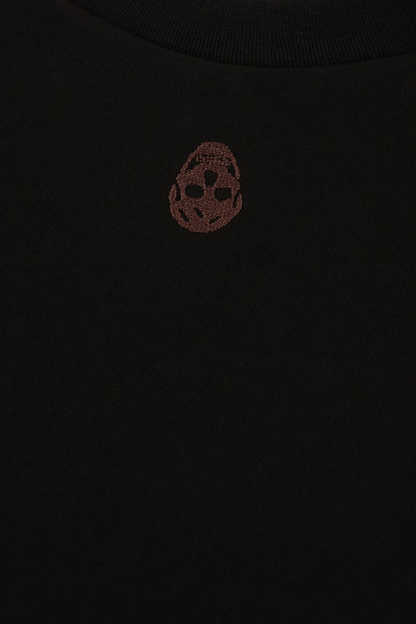 Alexander Mcqueen Black cotton t-shirt Zwart