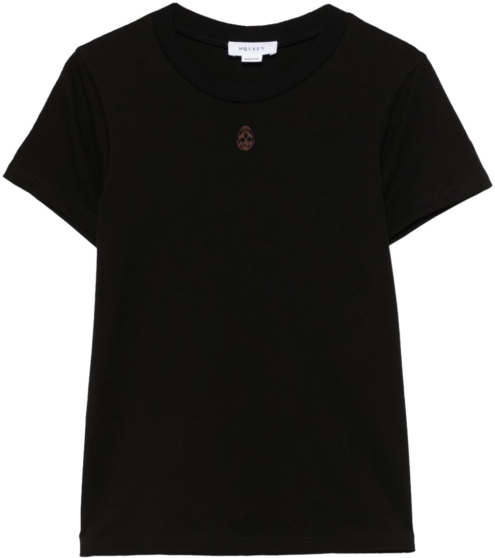 Alexander McQueen T-Shirts And Polos Black Zwart