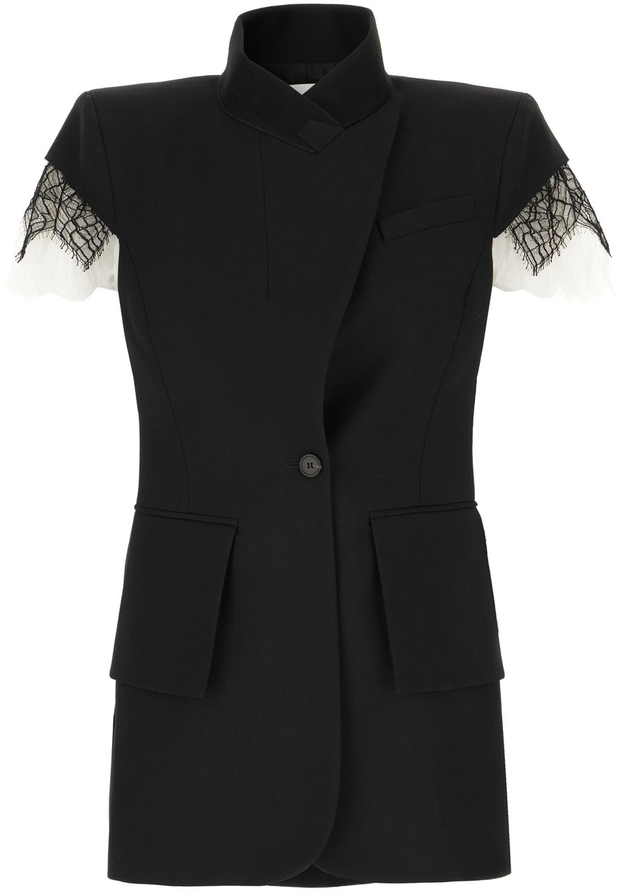 Alexander McQueen Alexander McQueen Black wool blazer Zwart