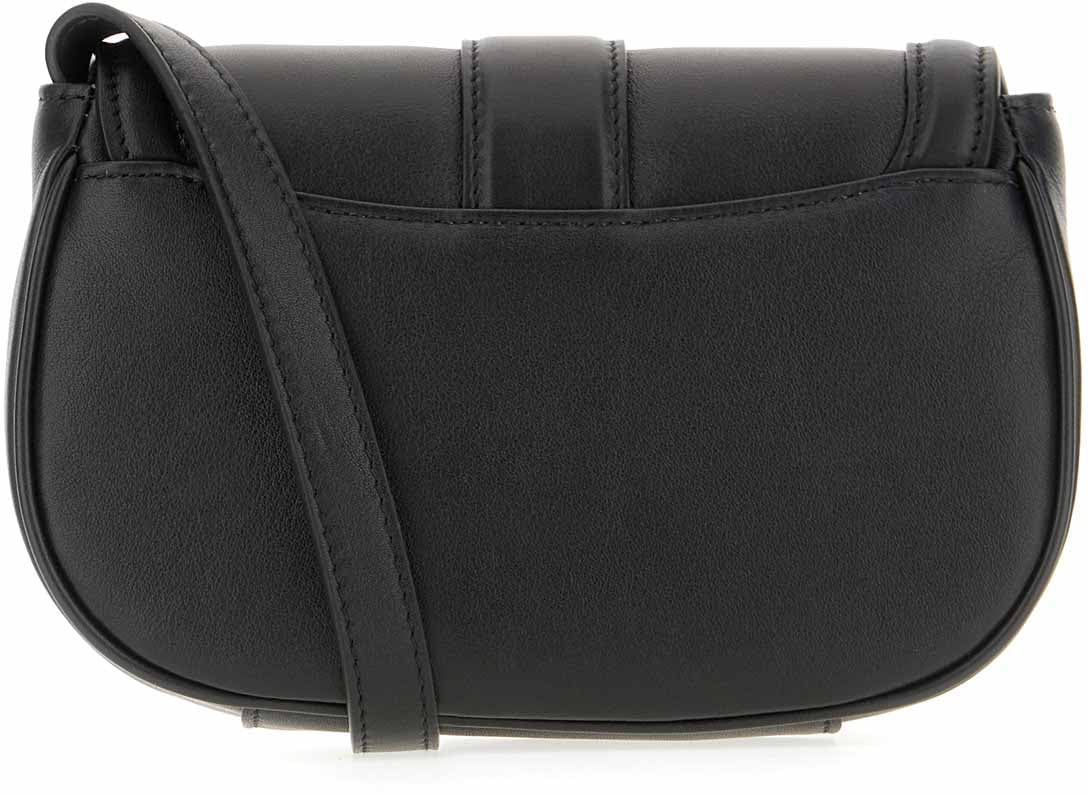 Alexander McQueen Alexander McQueen Black leather crossbody bag Zwart