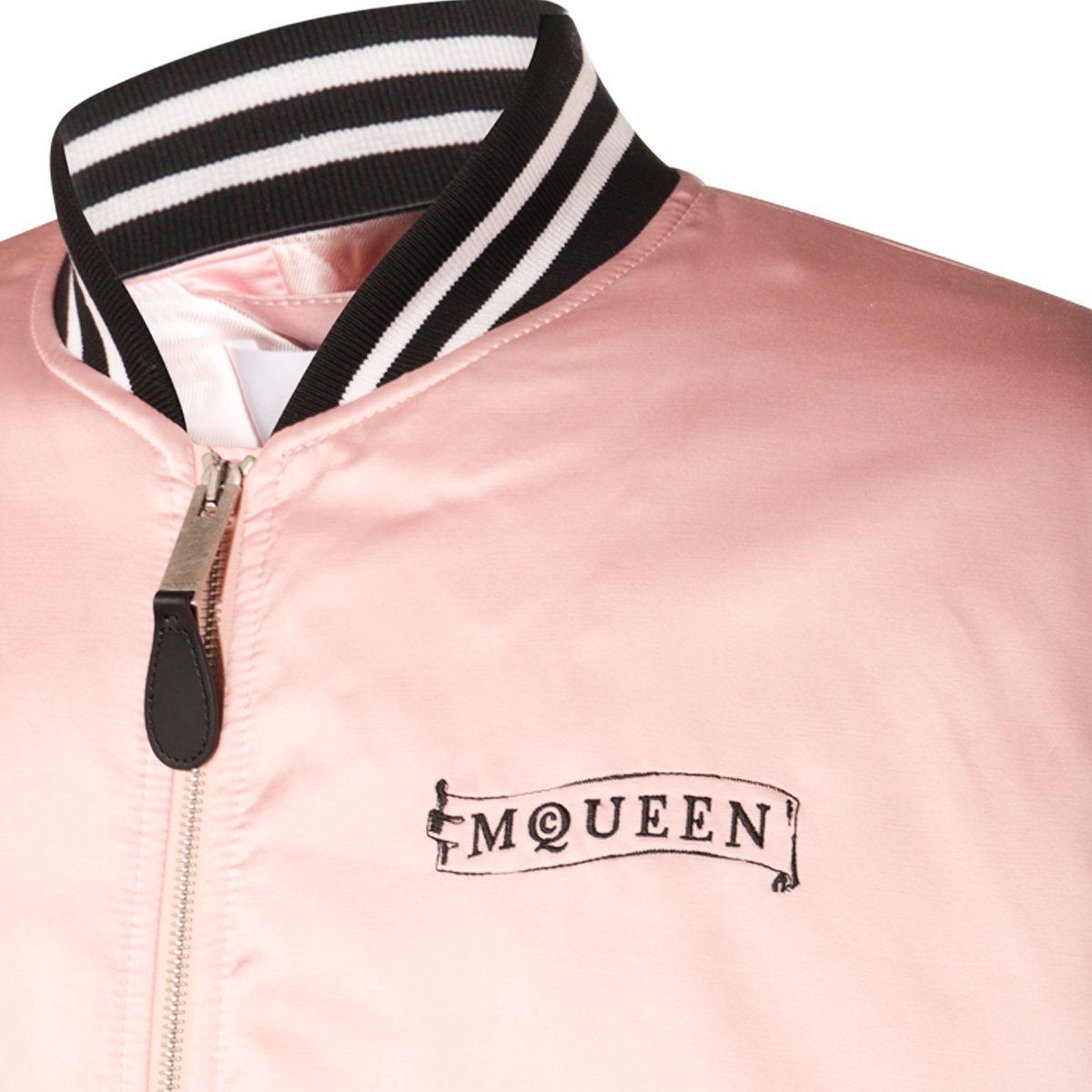 Alexander McQueen Pink And Black Cotton Casual Jacket Neutraal
