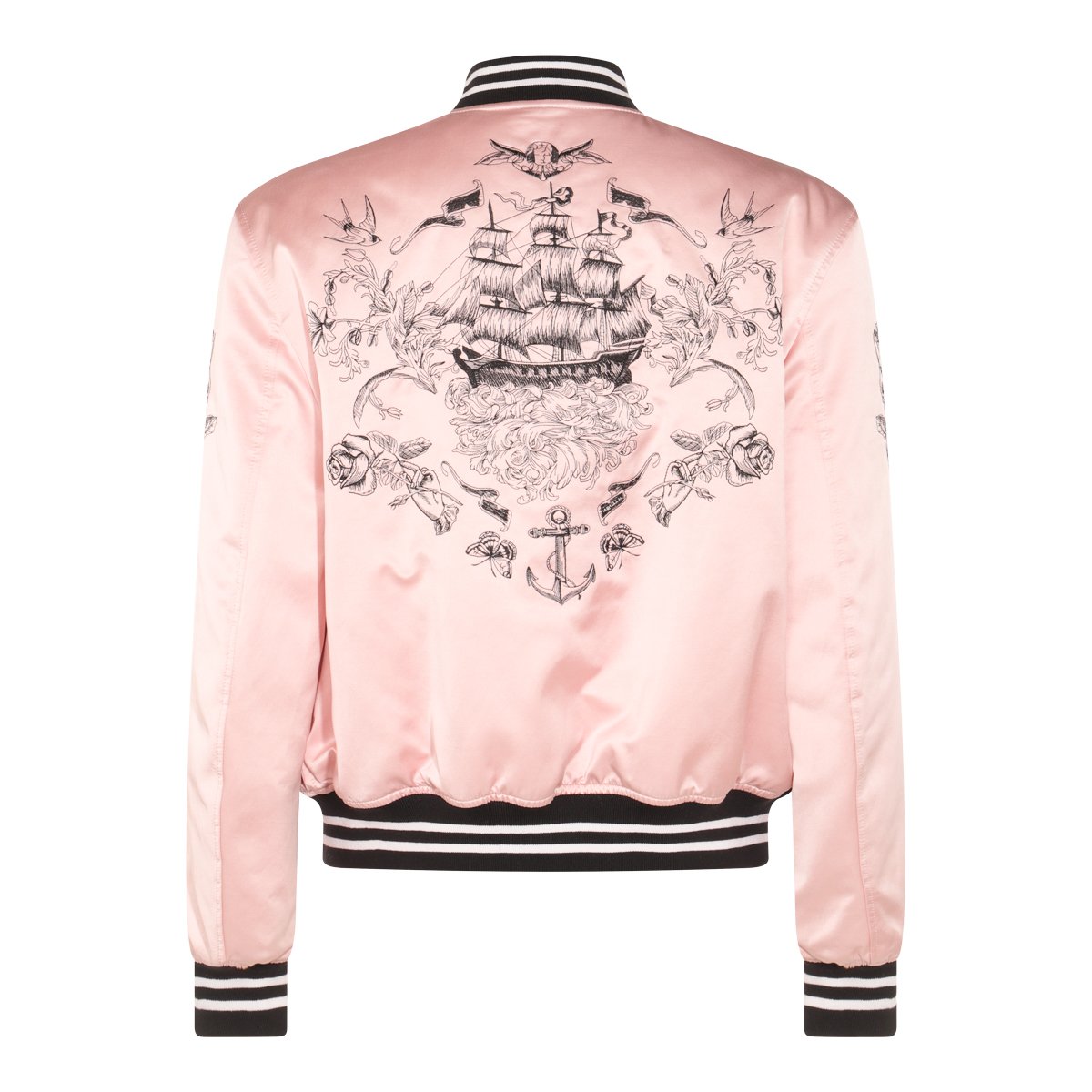Alexander McQueen Pink And Black Cotton Casual Jacket Neutraal