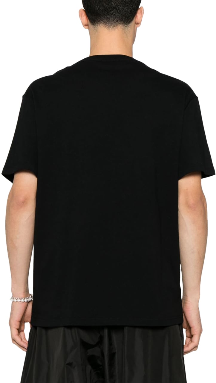Alexander McQueen Alexander Mcqueen T-shirt E Polo Nero E Bianco Zwart