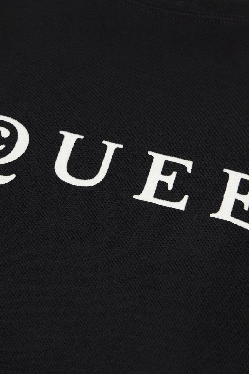 Alexander McQueen Alexander Mcqueen Black cotton t-shirt Zwart