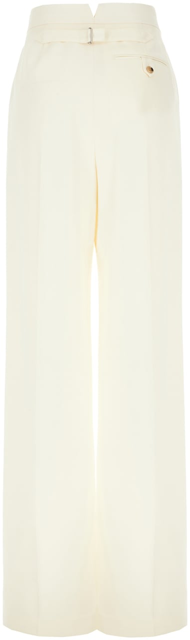 Alexander McQueen Alexander McQueen Ivory wool pants Neutraal