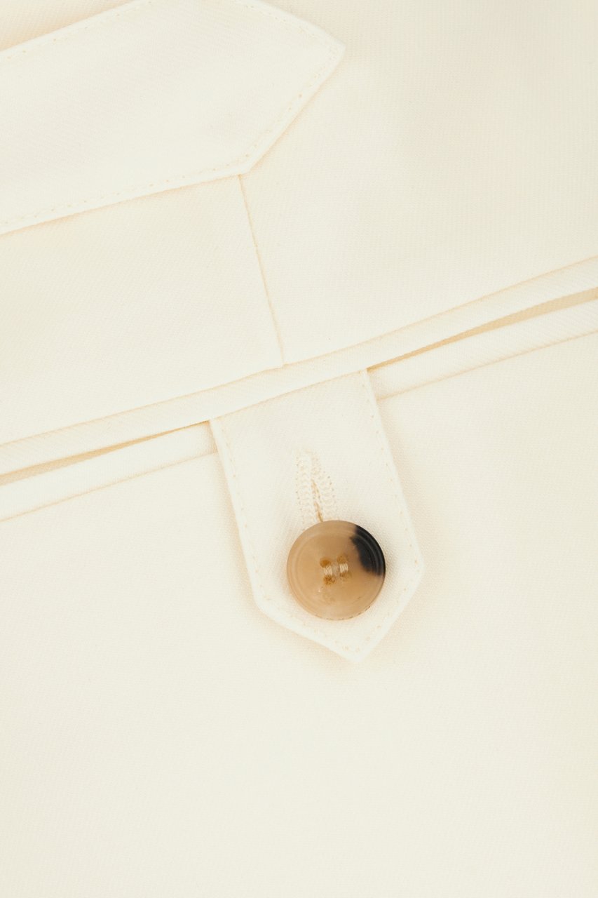 Alexander McQueen Alexander McQueen Ivory wool pants Neutraal