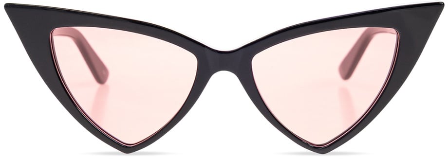 Alexander McQueen Cat-Eye Sunglasses with Bold Angular Design Roze