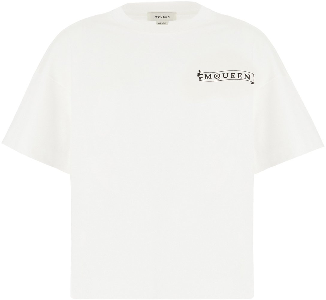 Alexander McQueen Alexander McQueen White cotton t-shirt Wit