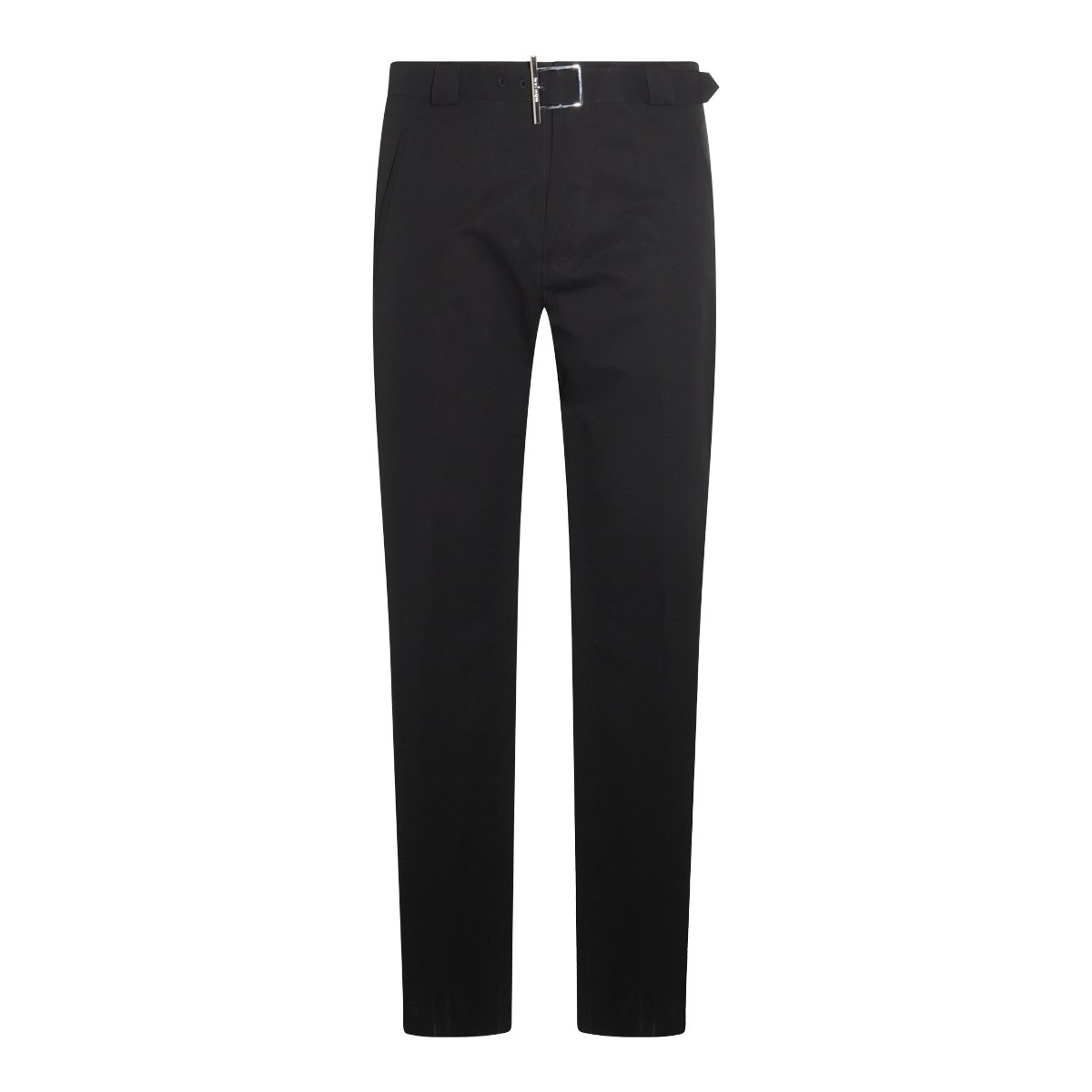 Alexander McQueen Black Cotton Pants Zwart