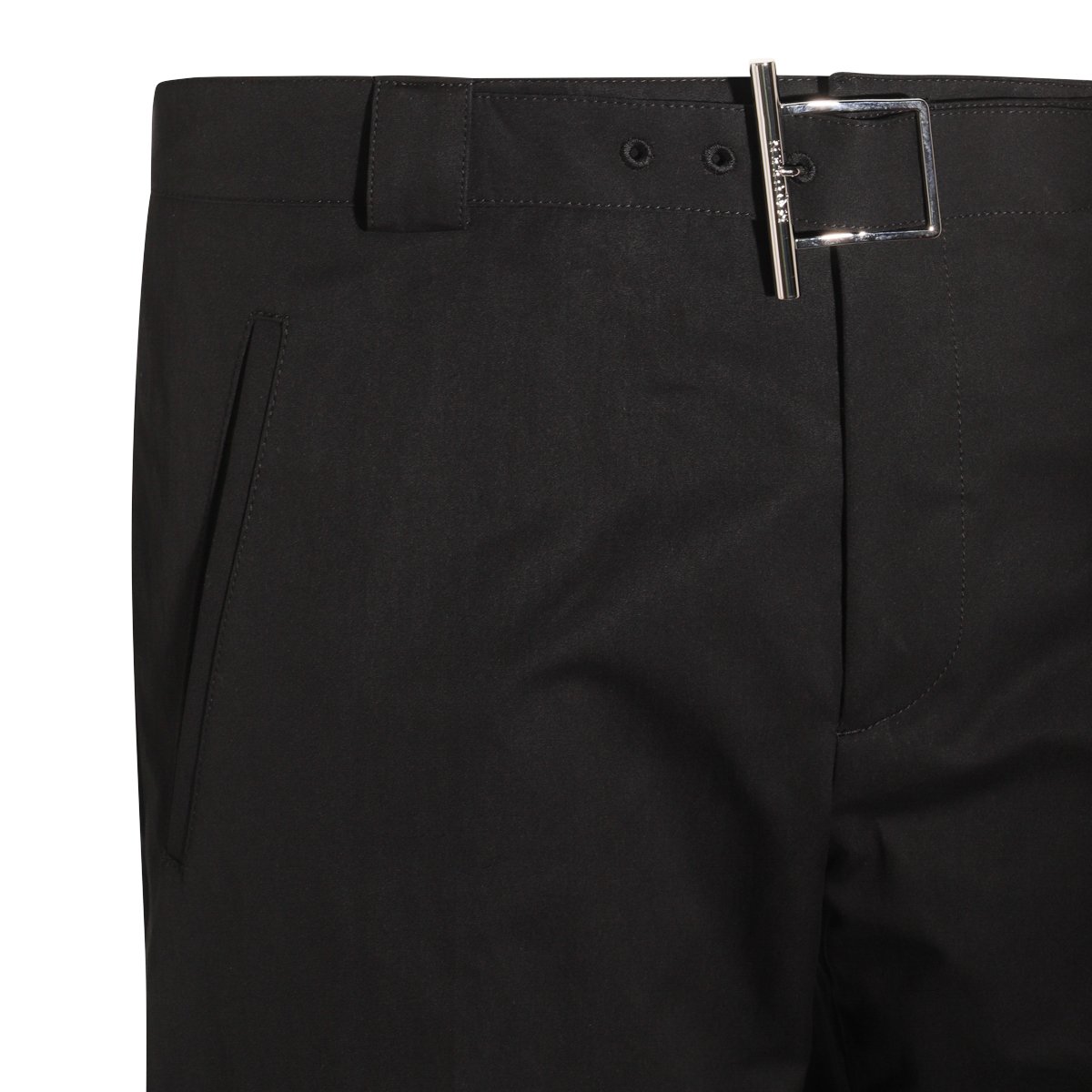 Alexander McQueen Black Cotton Pants Zwart