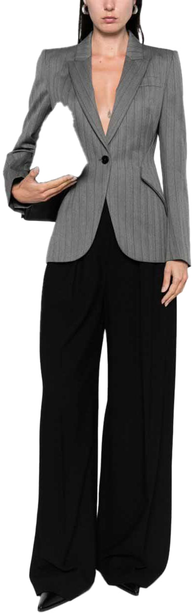 Alexander McQueen Jackets Grey Grijs