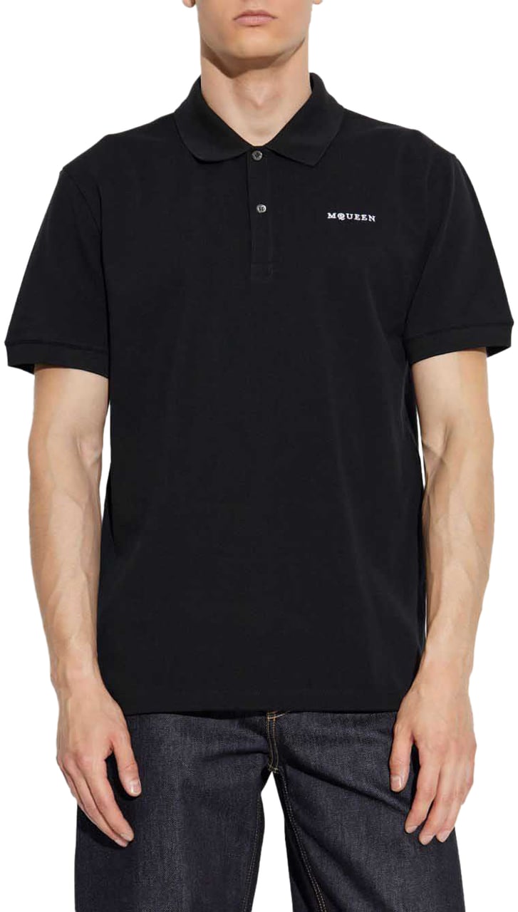 Alexander McQueen T-Shirts And Polos Black Zwart