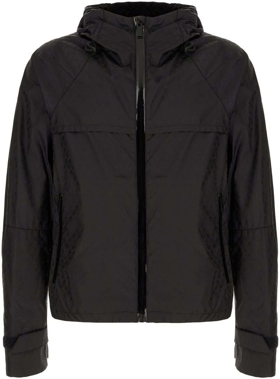 Alexander McQueen Alexander McQueen Black nylon windbreaker Zwart