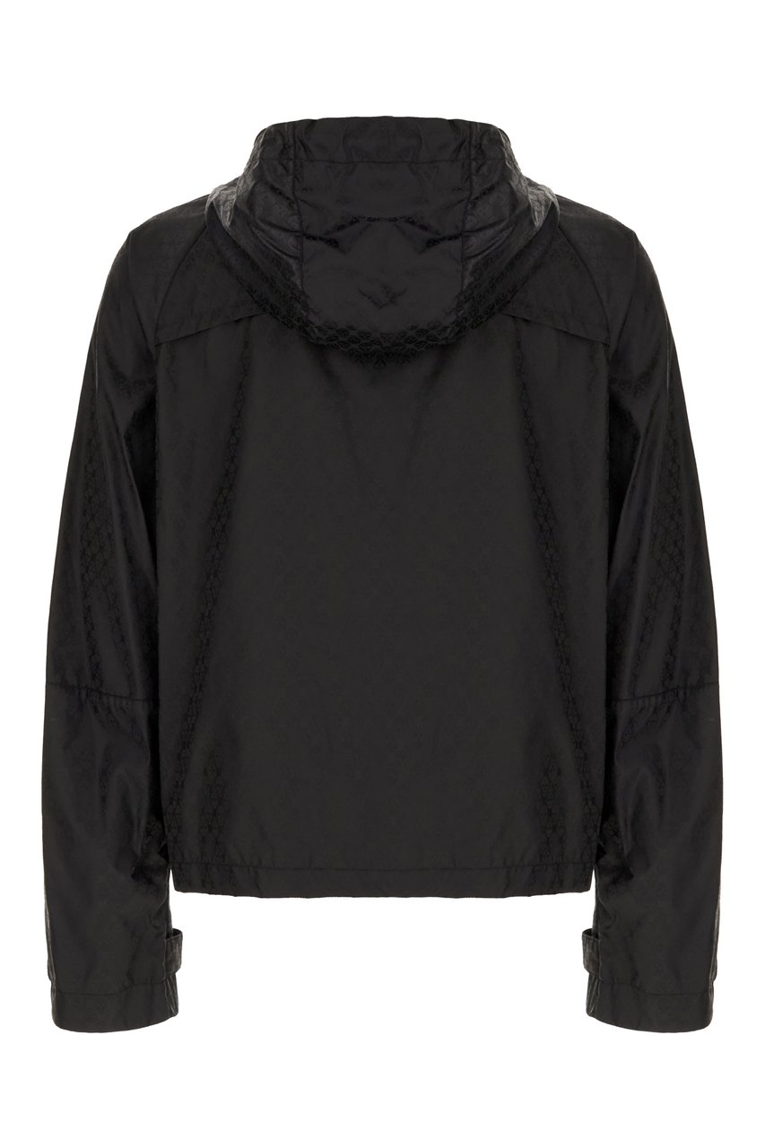 Alexander McQueen Alexander McQueen Black nylon windbreaker Zwart