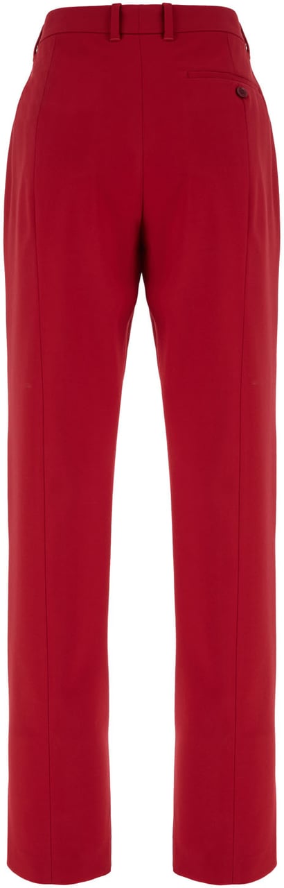 Alexander McQueen Alexander McQueen Red stretch wool blend pants Rood
