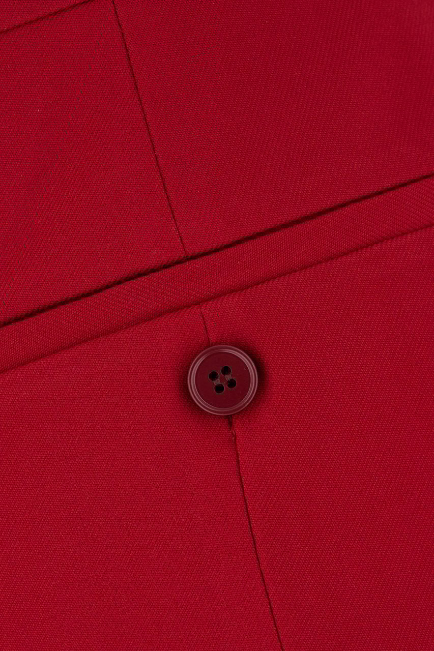 Alexander McQueen Alexander McQueen Red stretch wool blend pants Rood